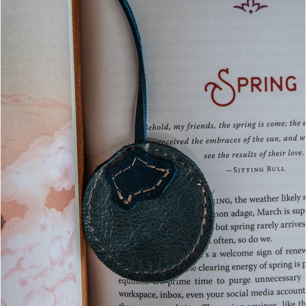 Leather Bookmark * Fruit Themed * Tassel